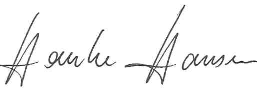 Unterschrift Hauke Hansen