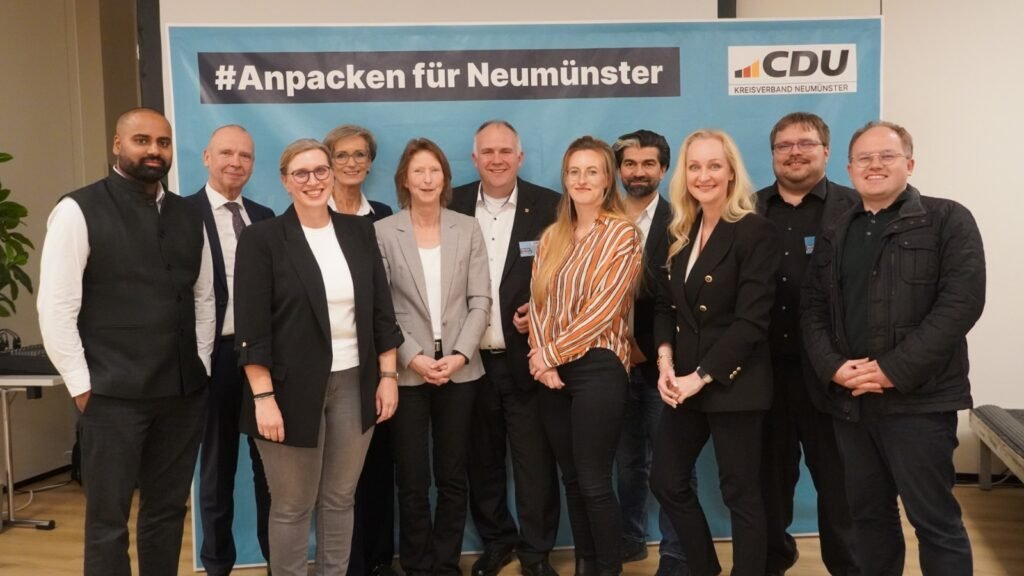 Neu gewählter Vorstand der CDU Neumünster